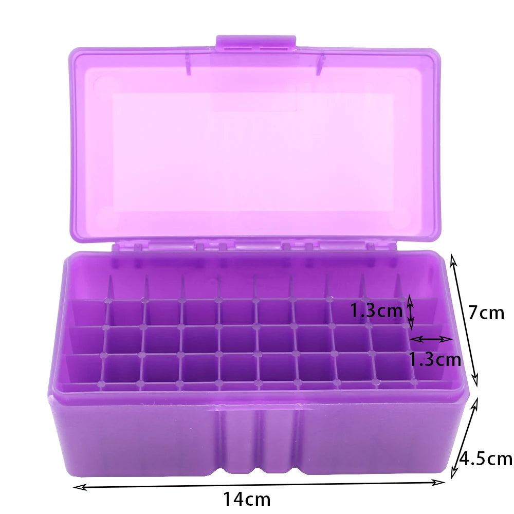 Tactical 50 Round Rifle Ammo Box Flip-Top Carrying Ammo Box for 243 .308 Win 7.62x39mm Ammo Carrying Box Hunting Accessories