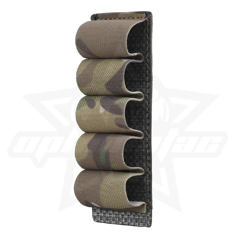 OPHIDIAN 5 Rounds 12 Gauge Shotgun Ammo Bag Hanging Molle Shotgun Rack Bullet Barrel Hunting Accessories