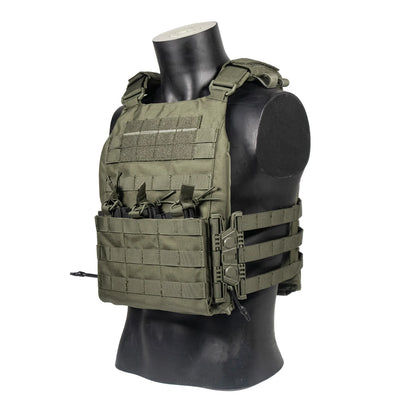 Quick Release Tactical Vest Lightweight Airsoft Vest Nylon Multifunctional Plate Carrier–Mission-Ready, Built for Speed