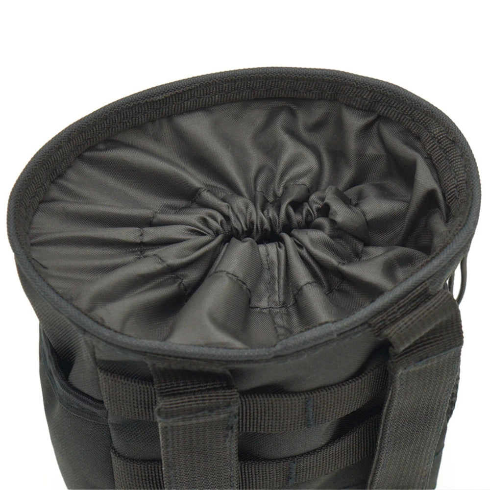Outdoor Molle Drawstring Magazine Dump Pouch Adjustable Utility Belt Fanny Hip Holster Bag Outdoor Ammo Storage Pack Ammo Bag