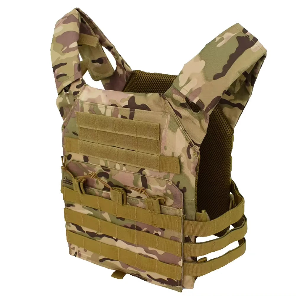 Nylon Tactical Vest Body Armor Hunting Carrier Airsoft Accessories Combat MOLLE Camo Vests