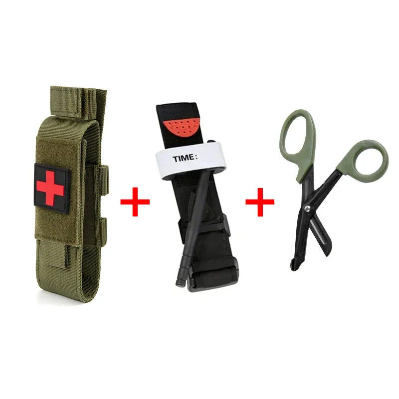 outdoor first aid kit tourniquet Molle survival kit nursing rack medical equipment scissors bag outdoor equipment