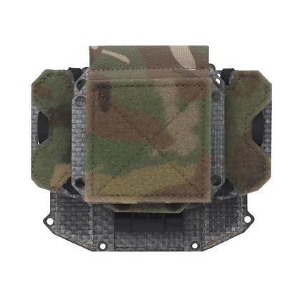 Tactical Concealed Phone Holder with Removable Hook & Loop Panel, Height adjustable Foldable Navigation Board Airsoft