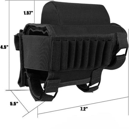 Ammo Storage Bag Adjustable Cheek Rest Riser Holder Portable Hunting Bullet Cartridge Carrier Pouch Outdoor Shooting Accessories