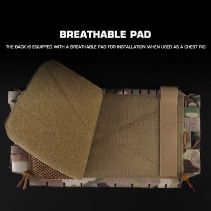 ARC Chest Rig V3 Triple 5.56 Mag Pouch Bilateral Quick Slide MOLLE Panel Airsoft Chest Rig Shoulder Strap Hunting Vest