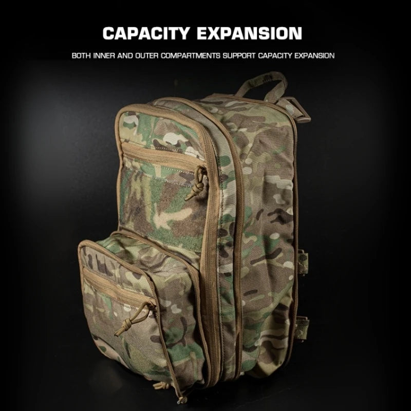 Outdoor expandable backpack MOLLE backpack for travel, hiking and hunting, large capacity wear-resistant backpack
