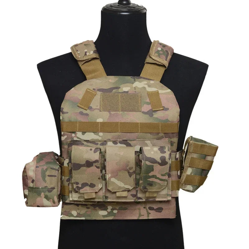 Tactical Kids Vest Military Airsoft Hunting Vest for Children Camouflage Combat Vests Molle Boy Girl Outdoor Paintball Gear