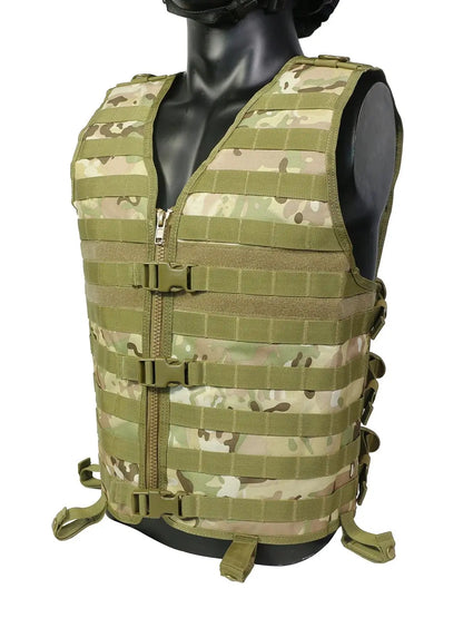 Tactical Vest Outdoor Ultra-Light Breathable Training Airsoft Vest Adjustable for Adults