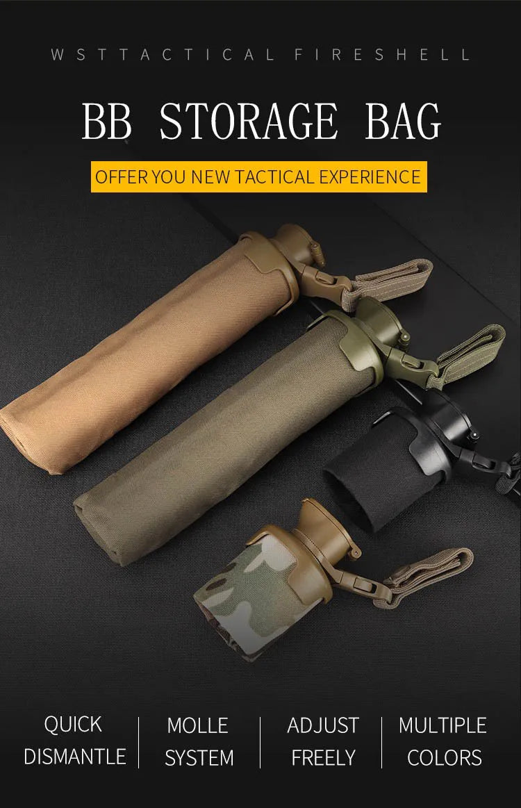 Foldable BB Storage Bag Tactical Magazine Molle Pouch System Paintball Accessories Shooting Organizer