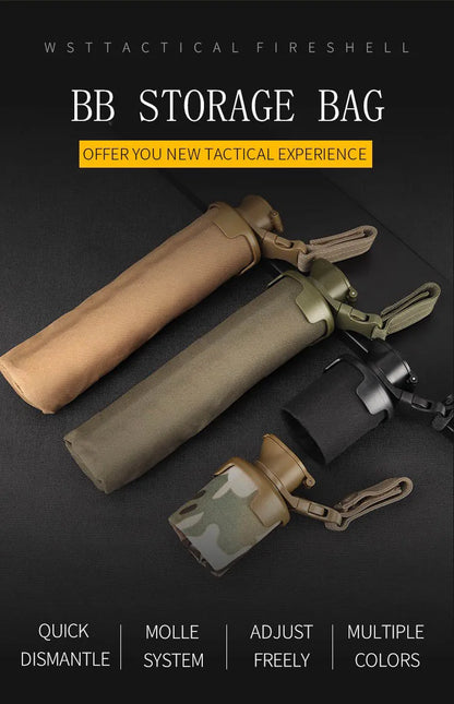 Foldable BB Storage Bag Tactical Magazine Molle Pouch System Paintball Accessories Shooting Organizer