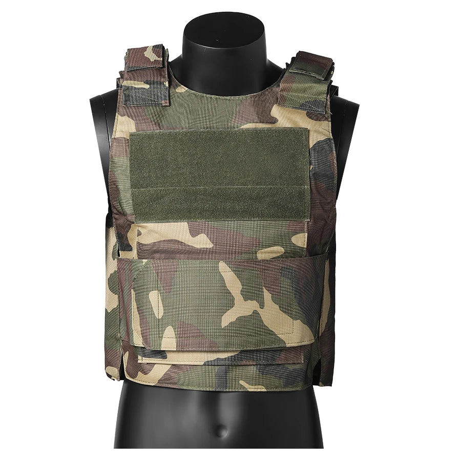 Hunting vest with widened Velcro adjustable shoulder straps and waistband, made of durable and wear-resistant fabric