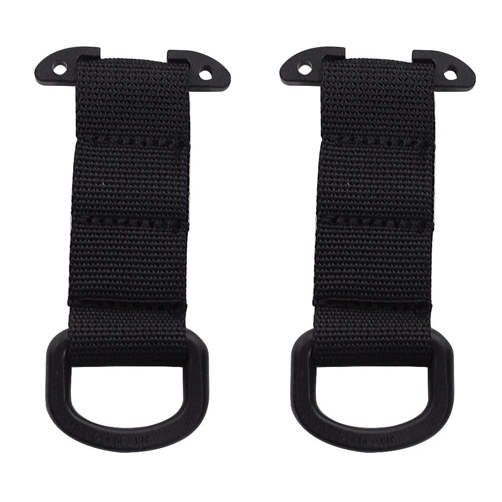 Tactical Molle Clip D Ring Hook T-mount Bar Hanging Belt Hunting Vest Plastic Carabiner Glove Clip Key Holder Battle Accessories