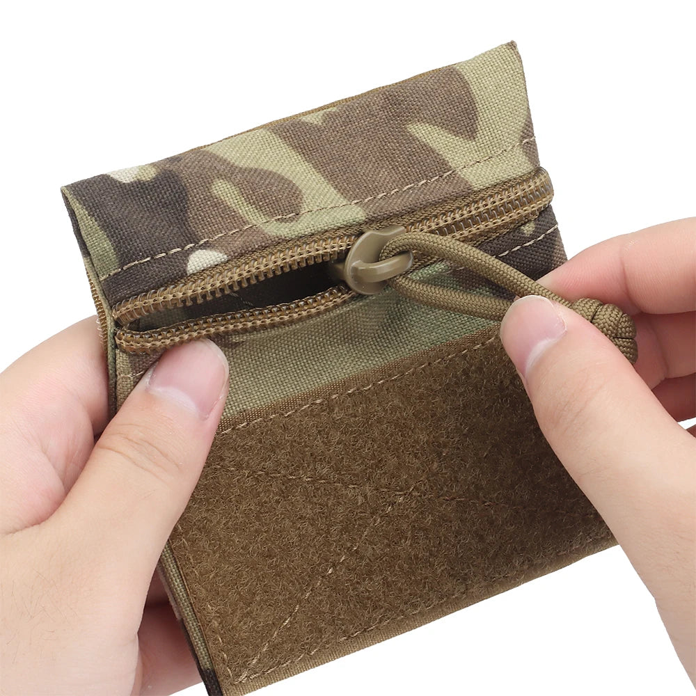 Tactical Micro Candy Pouch S M L With Hook&Loop MK3 MK4 Vest Chest Rig Camouflage Portable Storage Nylon Hunting Accessories