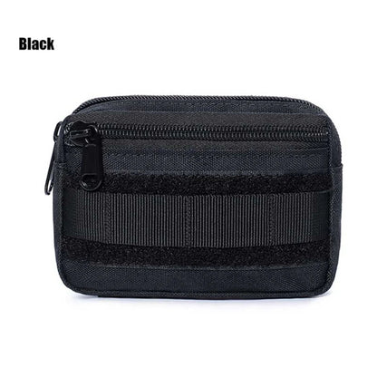 Double Layer Military EDC Pack Men Tactical Molle Waist Belt Nylon Hip Pouch Fanny Pack Camping Hunting Accessories Waist Bag