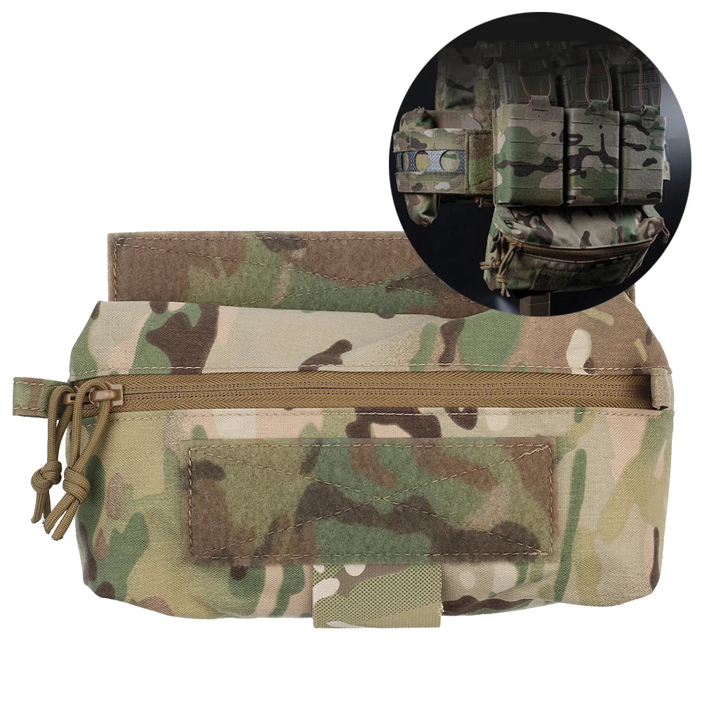 V5 PC Tactical Vest Accessories FC Mini Drop Pouch Chest Hanging Magazine Bag  Hunting Vest Small Sub-package Camo