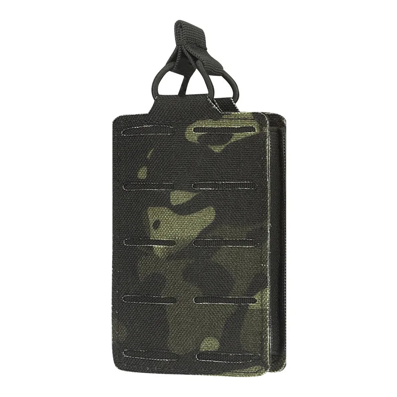 Outdoor Molle 5.56 Magazine Pouch Single Mag Holder Universal Laser Cut Flashlight Pouch Knife Pocket Hunting Gear