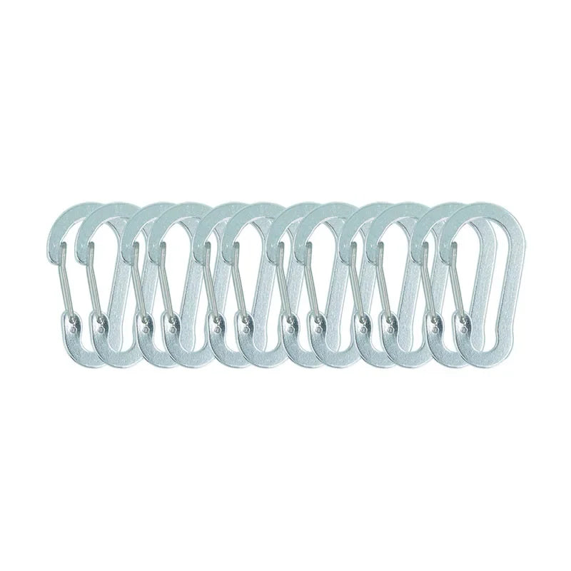 12PCS Carabiner Clip Set Tourist Small Hooks Outdoor Fishing Camping Cycling Hiking Multi Tool Keychain Buckle Karabiners