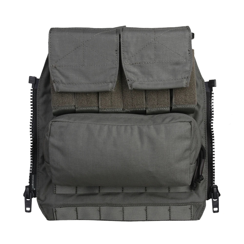 Emersongear Tactical Back Pack Zip Panel For MVS FPC LPC Hunting Vest Plate Carrier Backpack Modular Mag Pouch Nylon EM9286