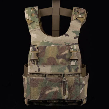 Hunting Triple 762 Magazine Pouch Elastic Retention Hook&Loop MAG Holder Built-in Plate Carrier Vest Accessory Hunting Airsoft