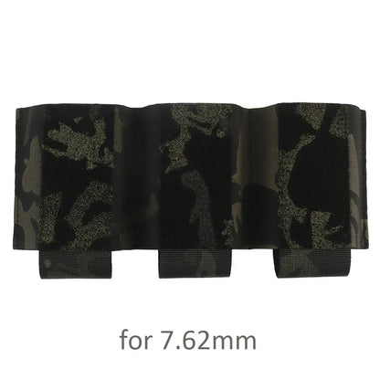 Camo 5.56/7.62 Triple Mag Pouch Elastic Hook and Loop Tactical Triple Magazine Pouch