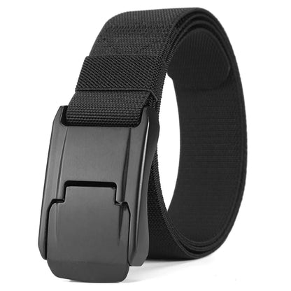 2026 New Stretch Belt For Men and Women Hard Quick Release Buckle Strong Real Nylon Unisex Elastic Belt Overalls Work Belt