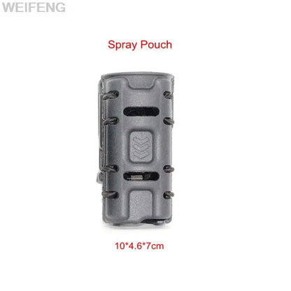 Spray Pouch Holder Flashlight Pouch Baton Holster Molle Belt Clip 360 Degree Rotation Self Defense Tool Holder