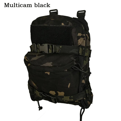 Tactical Hydration Backpack Combat Training Assault Molle Bag Outdoor Hunting Vest Back Plate Carrier Water Bag 1PC