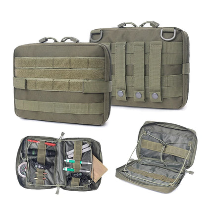 Tactical Medical EMT Molle Pouch Bag - Outdoor Emergency Pack for Camping Hunting with Utility Multi-tool Kit EDC Bag