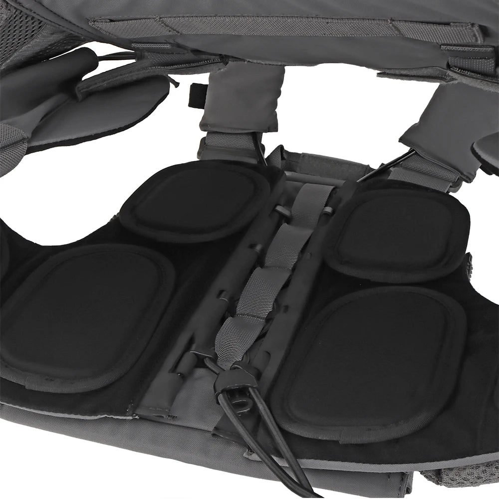 Wosport CPC Tactical Vest with 3 Magazine Pouch Utility Side Pockets PTT Holder Rear Zipper Expansion Design for Airsoft Hobby