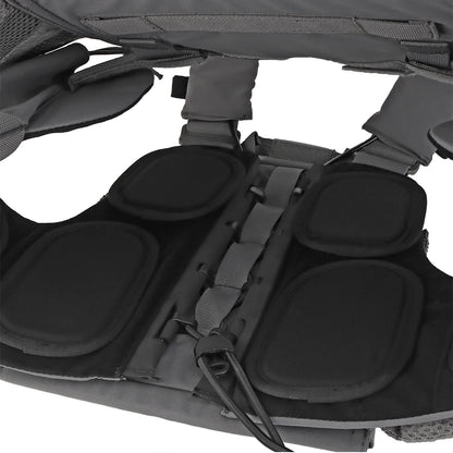 Wosport CPC Tactical Vest with 3 Magazine Pouch Utility Side Pockets PTT Holder Rear Zipper Expansion Design for Airsoft Hobby