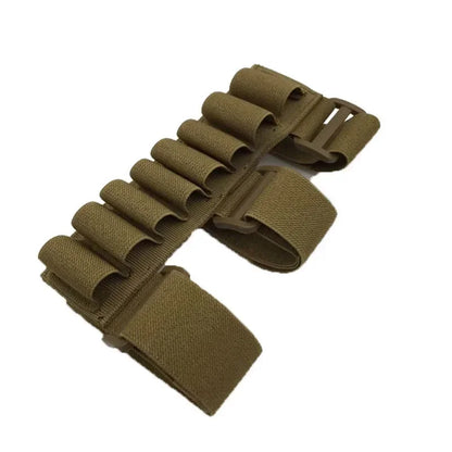 1Pc 8 Rounds Shell Holder Pouches12/20 Gauge Portable Waist Crossbody Ammo Storage Bag Outdoor Hunting Shooting EDC Accessory