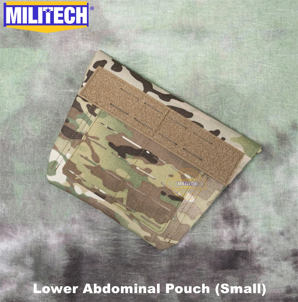 MILITECH Laser Cut Molle Level 3A Groin Protection Groin PAL Accessory Pouch Sub Abdominal Pouch Groin Bag With Armor