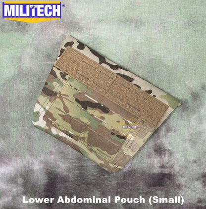 MILITECH Laser Cut Molle Level 3A Groin Protection Groin PAL Accessory Pouch Sub Abdominal Pouch Groin Bag With Armor