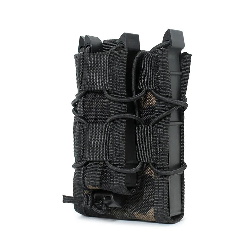5.56 9mm Magazine Pouch  AK AR M4 AR15 Double Magazine Bag Rifle Pitol Molle Mag Holster Pouch for Hunting CS Paintball