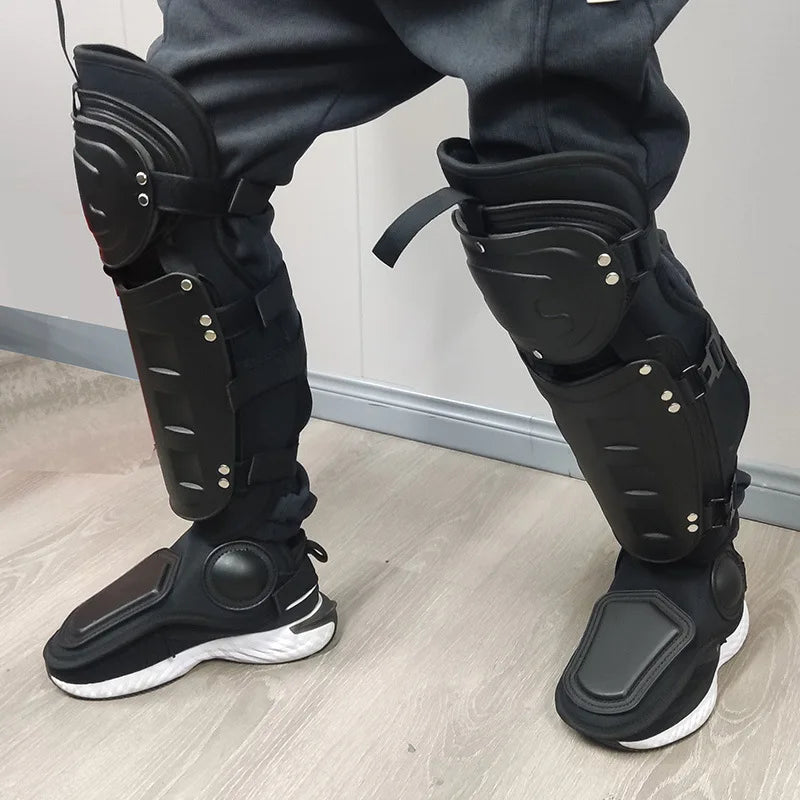 Tactical Leg Armor Guards, Legs Protection Armour Suits, Riot Suits Supplies Full Body Protective Leg and Knee Pads Equipment