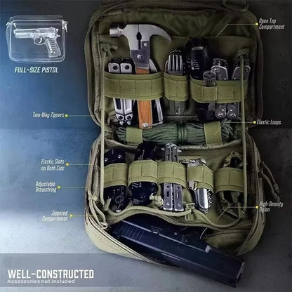 Tactical Molle Tool Bag Practical Accessories Storage Handbag,EDC IFAK Medical Pouch Outdoor Hunting Camping Survival First Aid