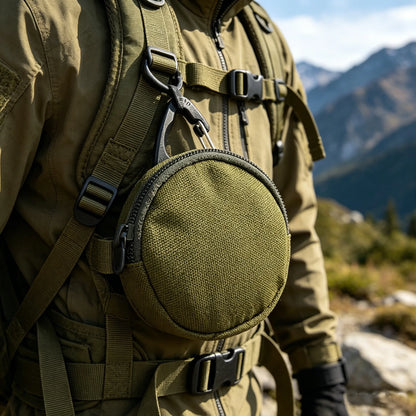 Tactical EDC Key Wallet Pocket Outdoor Sports Earphone Case MOLLE Mini Hanging Bag Usb Cable U-Disk Coin Storage Bag
