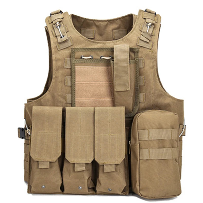 Men Army Airsoft Military Tactical Vest Molle Combat Assault Plate Carrier Tactical Outdoor Clothing Hunting Vest Accessories