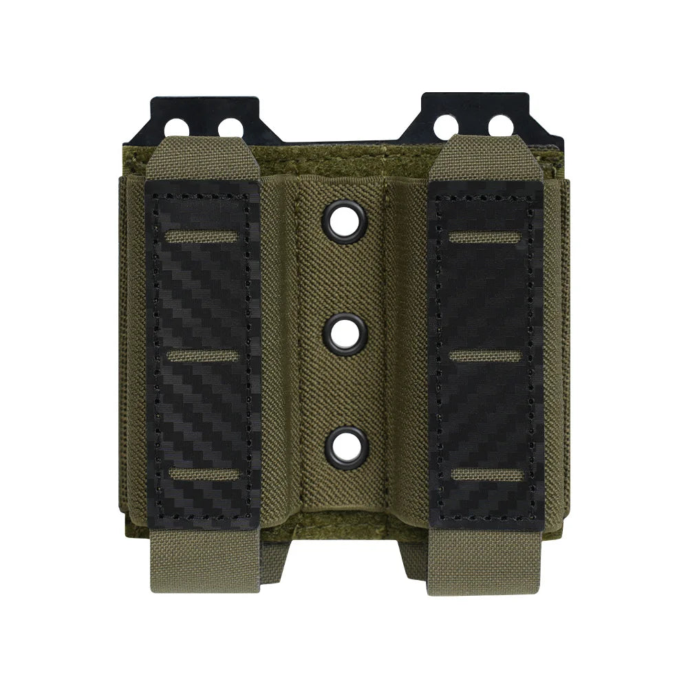 Single/Double/Triple MOLLE-Compatible 9MM Mag Pouch Quick-Release Buckle Elastic Retention Airsoft Shooting Hunting Mag Holder