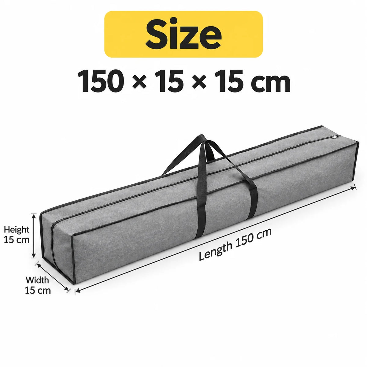 Cationic Oxford Fabric Outdoor Gear Storage Bag Large Rectangular Camping Equipment Carry Bag Dual Zipper Water-Resistant