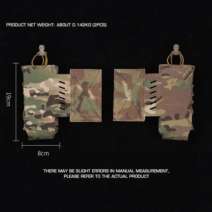 2pcs Tactical Radio Pouch Holster Compatible with AN/PRC 148 152 163 and Similar Size Radio Equipment Molle System Accessories