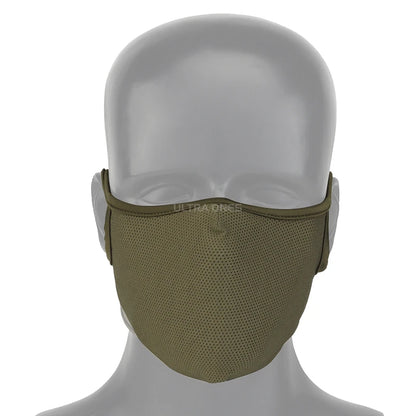 Tactical Shooting Mask with Silicone Outdoor Breathable Elastic Soft Masks Riding Hiking Hunting Sports Half Face Mask M/L Size