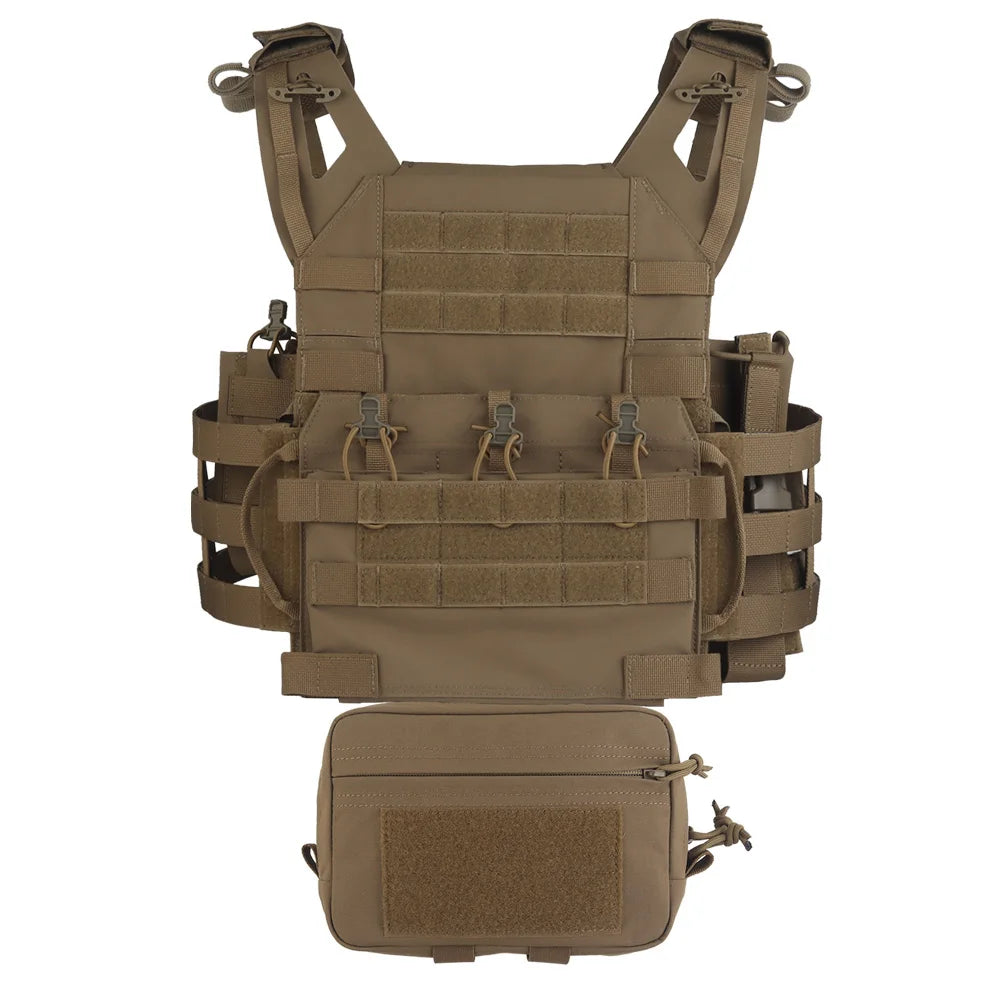 JPC R Series Tactical Vest Plate Carrier Set Modular Quick Release Assault Hunting Combat Airsoft Vest Body Armor MOLLE System