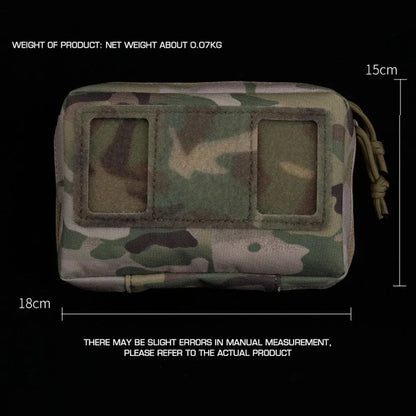 Tactical Bag Phone Folding Navigation Board Pouch Double Zipper Outdoor Hunting Airsoft Dustproof Mobile Phone Protective Bag