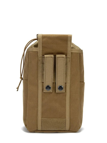 Tactical Foldable Waist Bag Storage Bag Molle Outdoor Sports Waterproof Mountaineering Bag Ammo Pouch Drawstring Recycling Bag