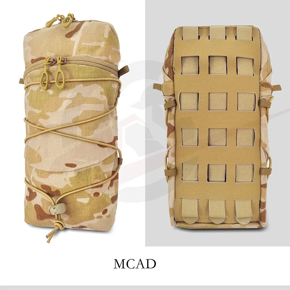 Tactical GP Pouch Vertical 12X5 Sundries Bag Molle Back Panel Accessory Bag
