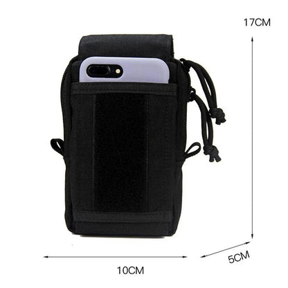 Tactical Molle Phone Case Holder First Aid Kit Bag Waist Uility EDC Pouch Outdoor Hunting Accessory Smartphone Bag Ammo Pack