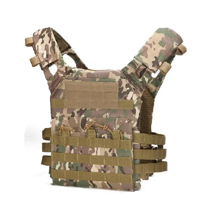600D Security Tactical Vest Body Armor Lightweight Adjustable JPC Molle Pouch Plate Carrier Hunting Vest Training CS Game Gear