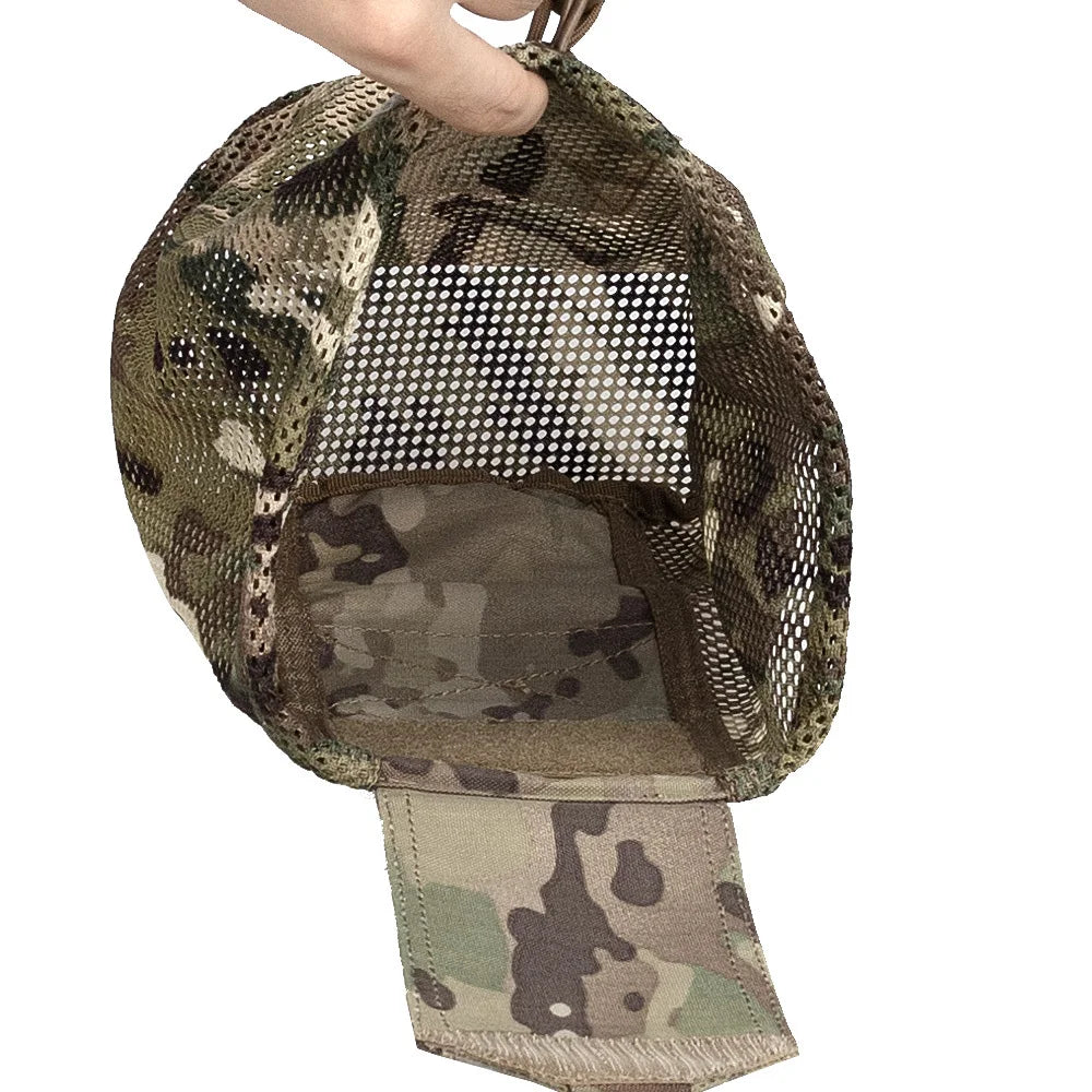 Tactical Roll-Up Mesh Dump Pouch Drawstring Foldable Net Bag Molle Tools Utility Pocket Hunting Airsoft Belt Accessories 500D