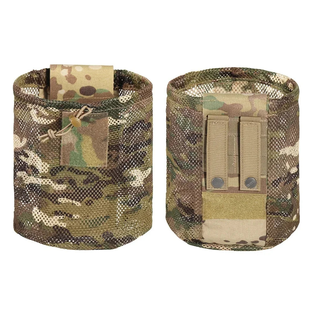 Tactical Belt Hanging Bagging MOLLE Dump Bag Hunting Gear Lightweight Fabric Adjustable Close Hunting Storage Bag